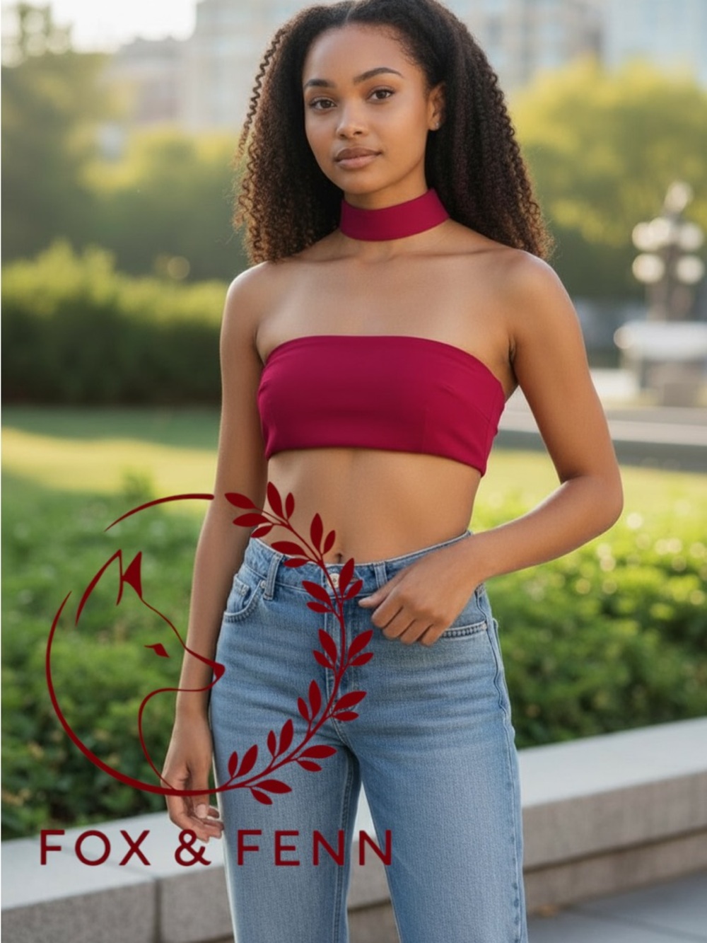 Choosy‎ Magenta Halter Top